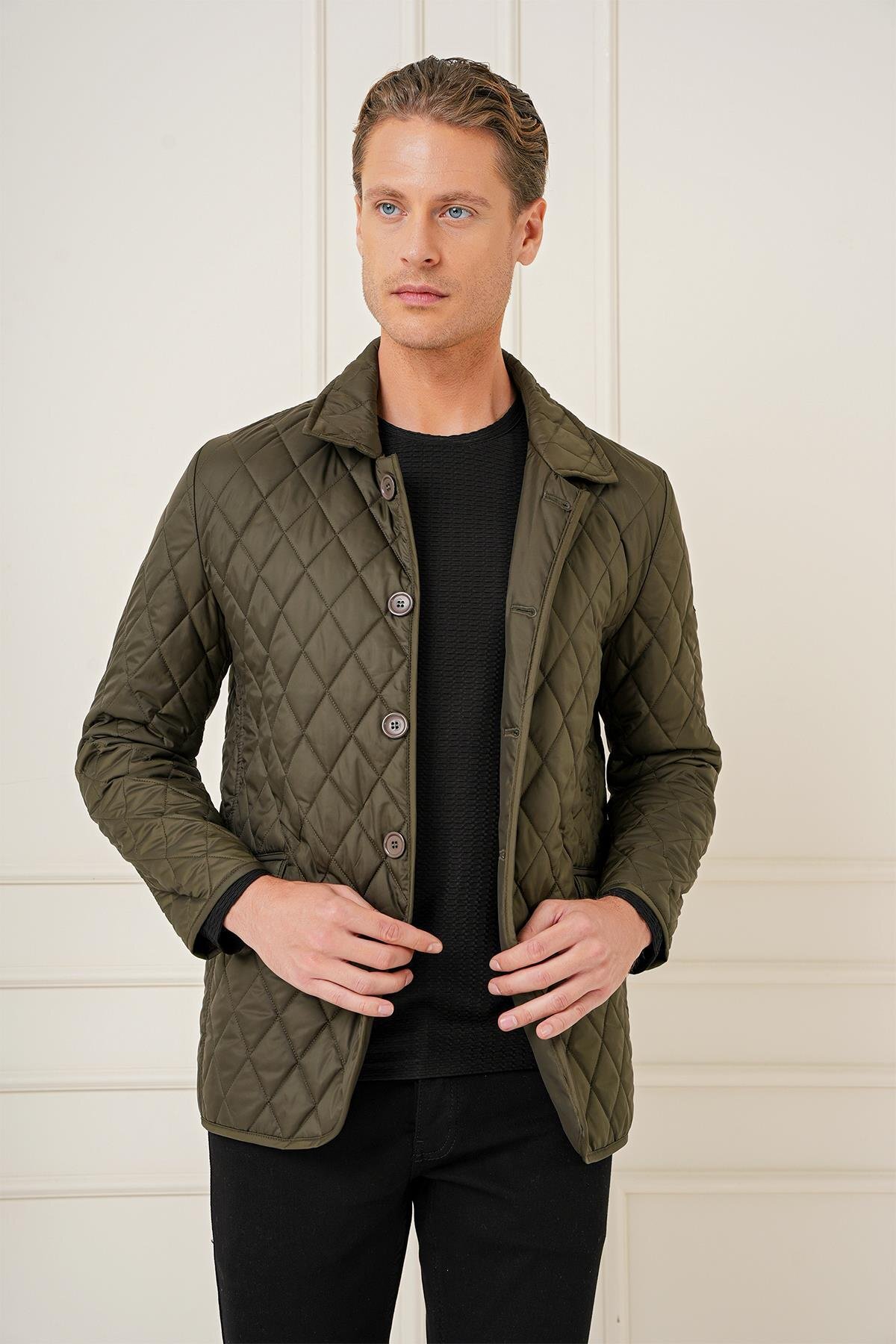 Efor  KA 081 Slim Fit Haki Spor Kaban - Görsel 3