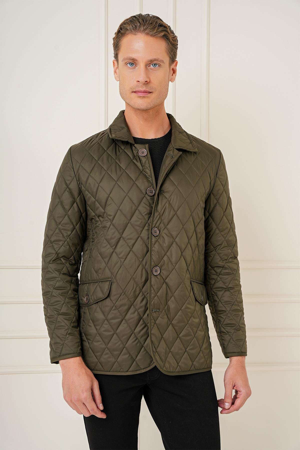 Efor  KA 081 Slim Fit Haki Spor Kaban - Görsel 6