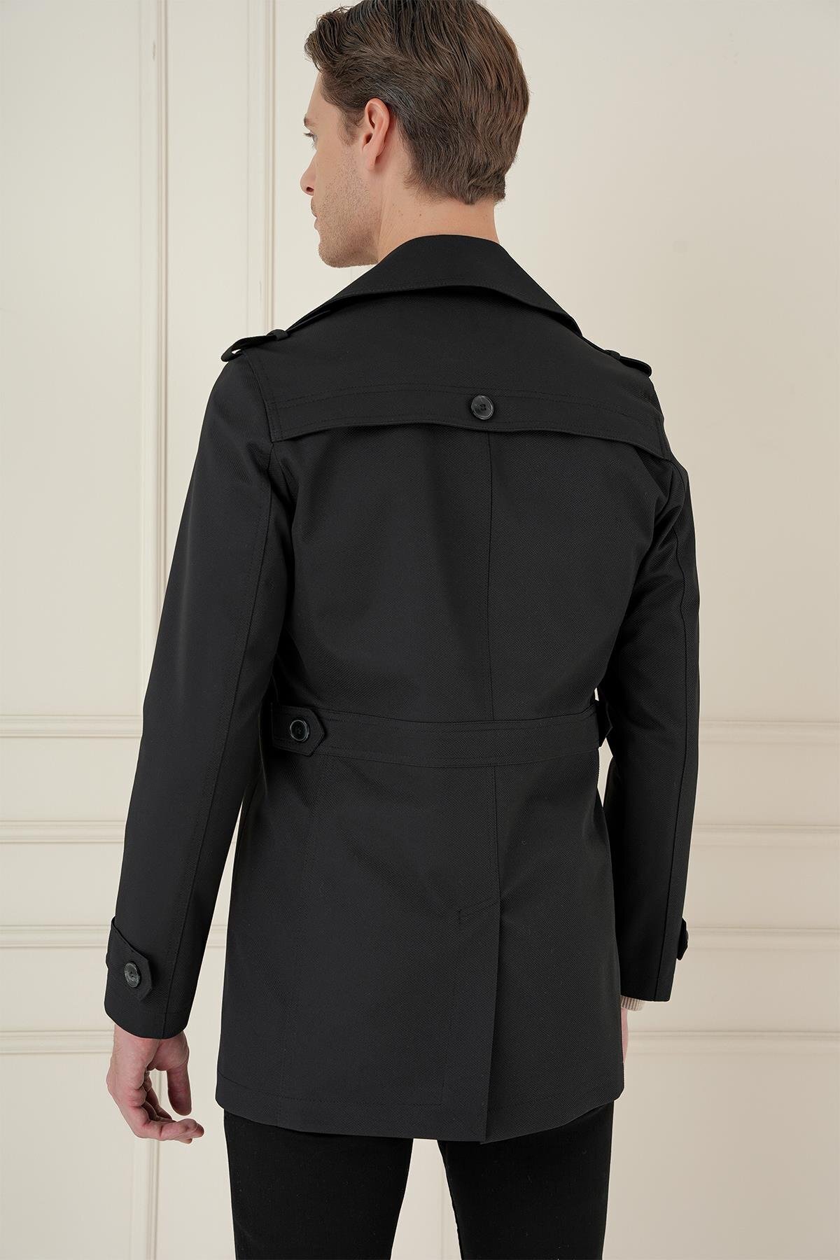 کت مشکی مردانه اسلیم فیت KA 086 — مشکی KA086K0724 — تصویر 5 از 5