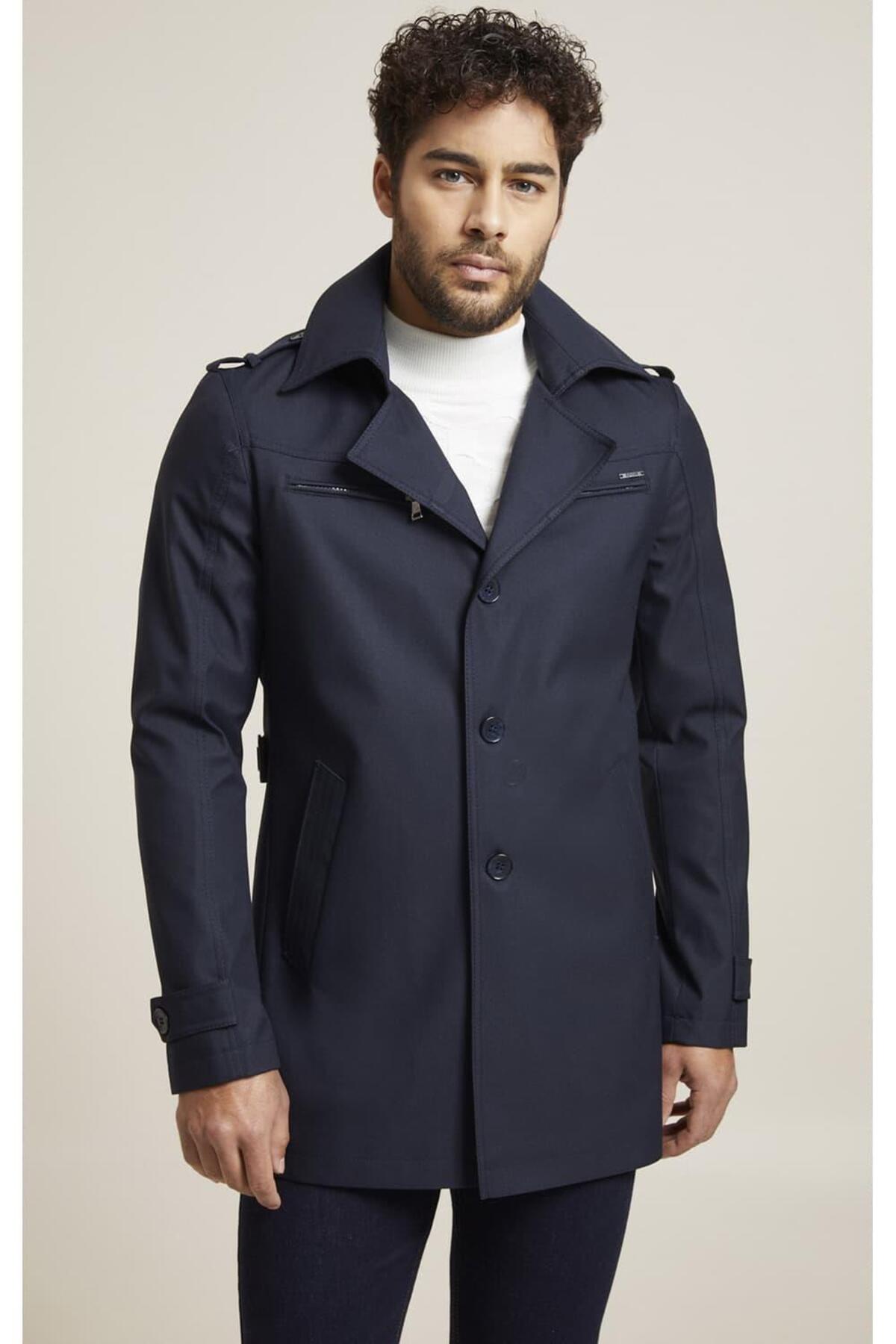 Efor  KA 066 Slim Fit Lacivert Spor Kaban - Görsel 3