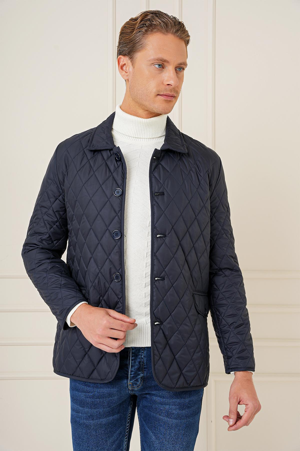 Efor  KA 081 Slim Fit Lacivert Spor Kaban - Görsel 5