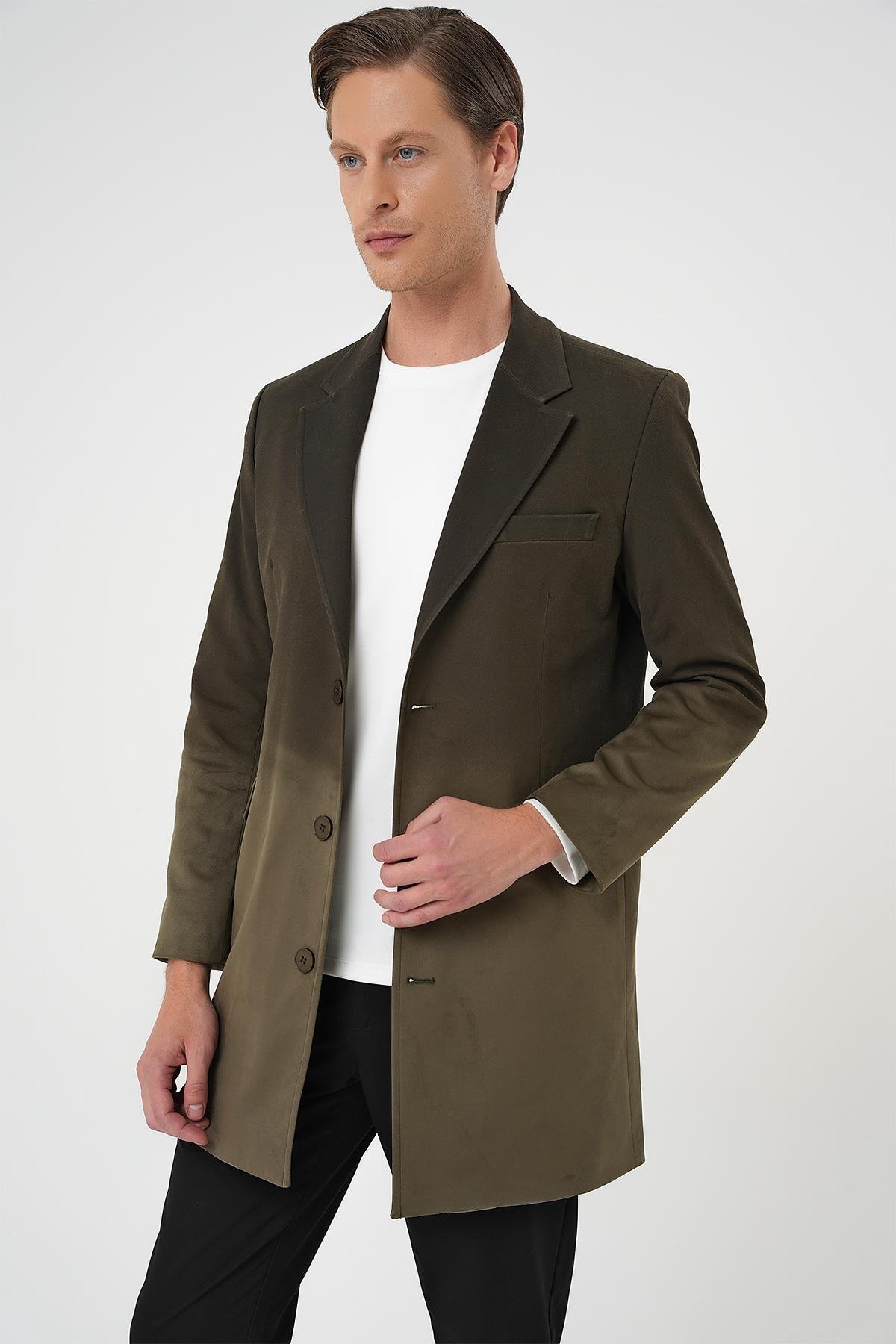 Efor  KA 088 Slim Fit Haki Spor Kaban - Görsel 2