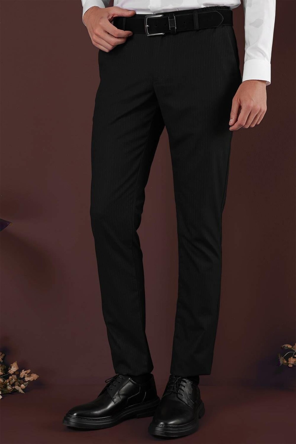Efor  P 1136 Slim Fit Siyah Klasik Pantolon - Görsel 2