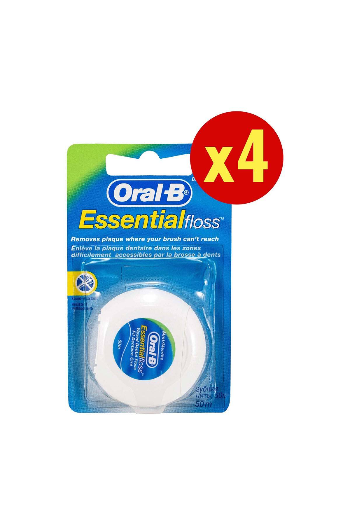 Oral-B Diş İpi Essential Floss 50 m x 4 Adet - Fiyatı, Yorumları