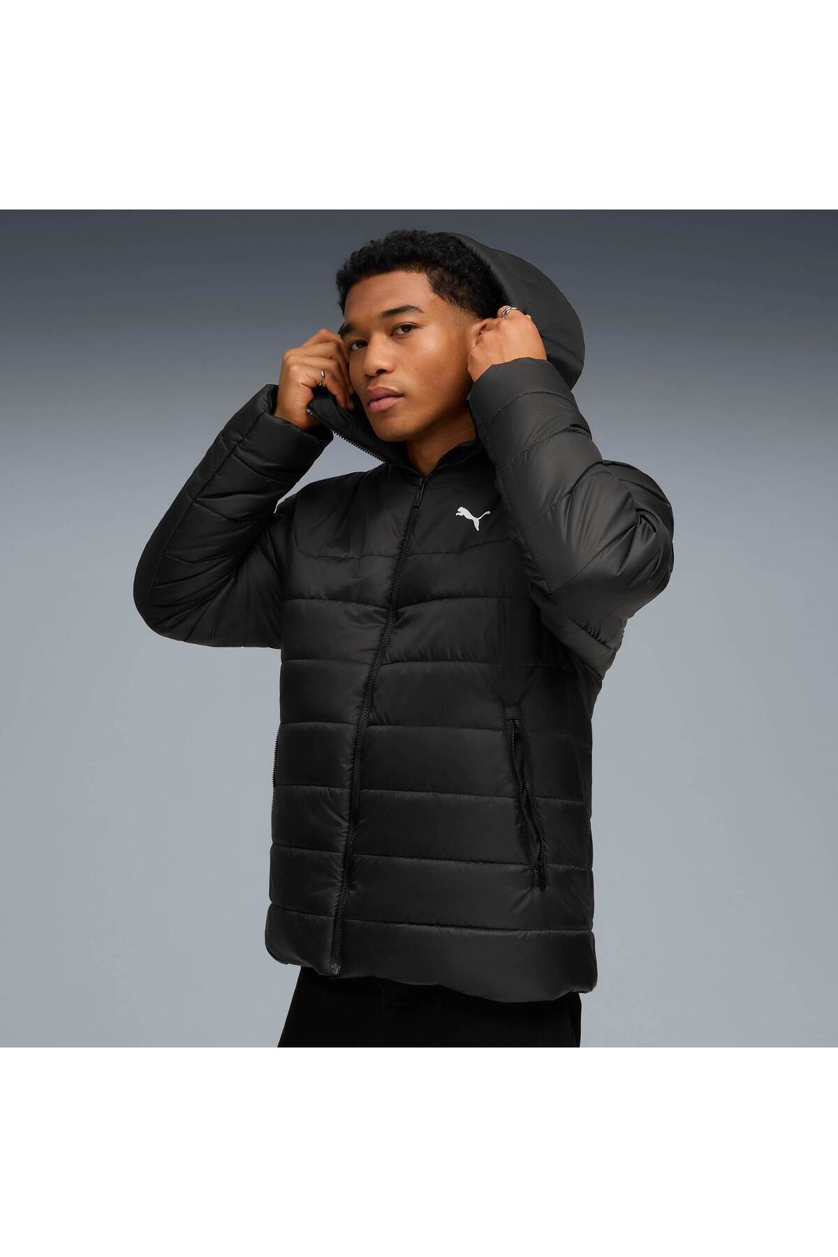 Puma  ESSENTIALS Erkek Kapüşonlu Mont - Görsel 7