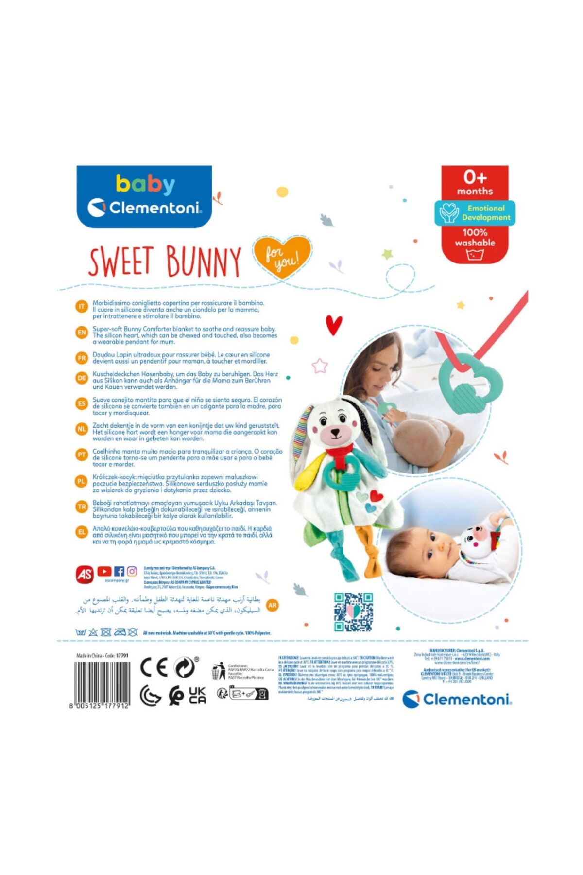 Clementoni Baby Clementoni - Uyku Arakadaşı Tavşan (diş Kaşıyıcılı) fotoğrafı 3 (önizleme)