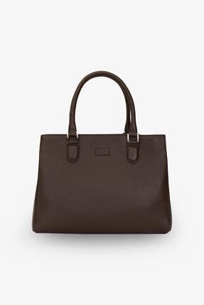 morise Siena Hakiki Deri Kadın El Çantası – Kahverengi