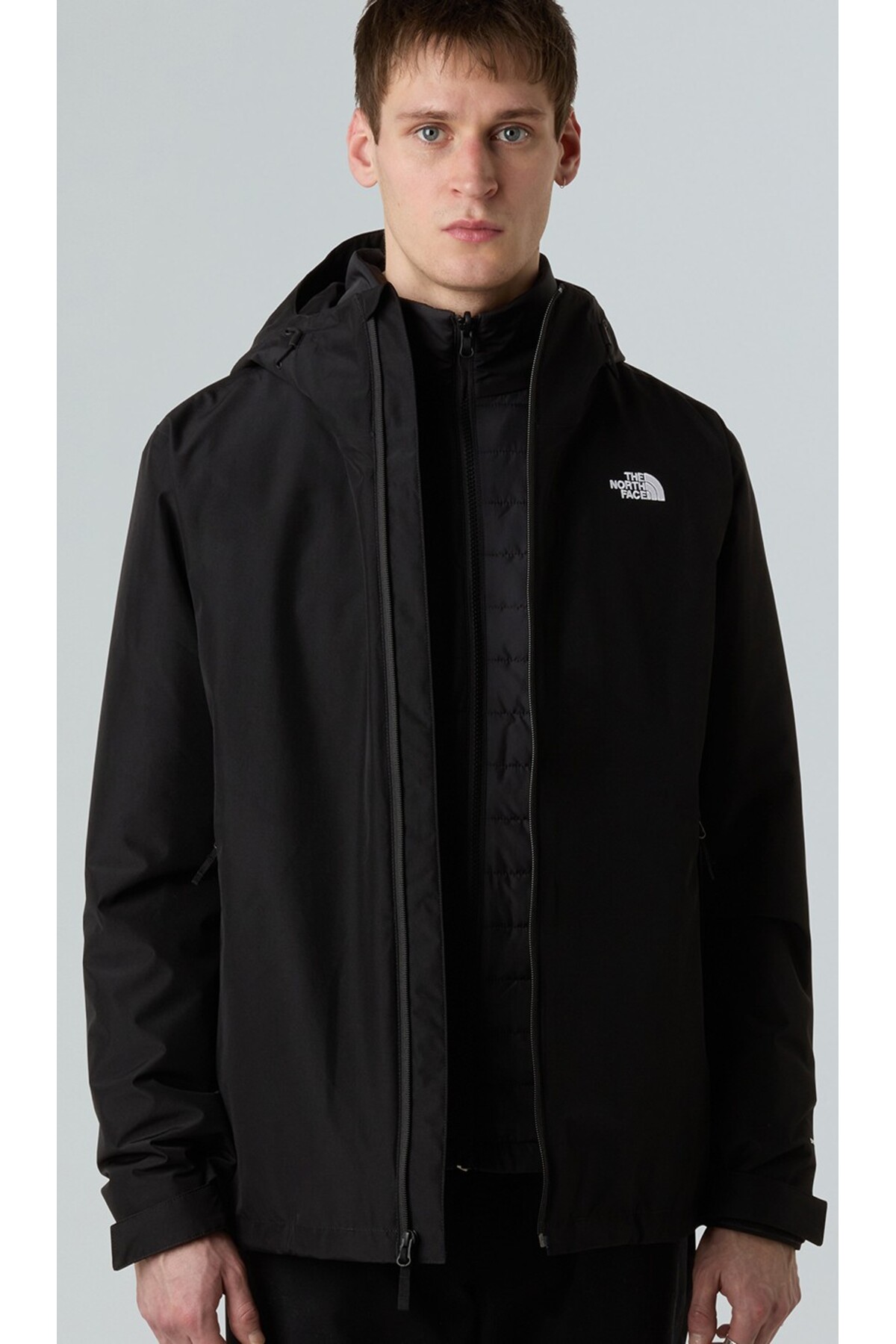 THE NORTH FACE M Carto Mono Triclimate Hooded Jacket Erkek Outdoor Montu Siyah