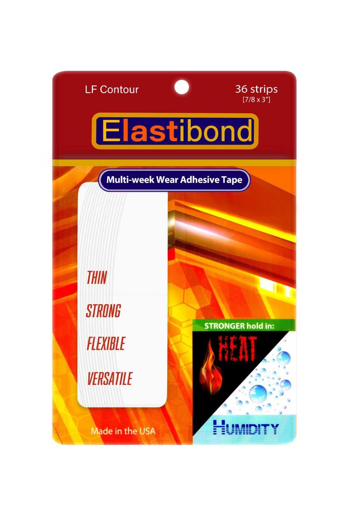 True Tape ElastiBond Protez Saç Bandı Oval LF ( 7/8" x 3" ) - (2cm x 7.5cm) 36 Adet — E.B LF