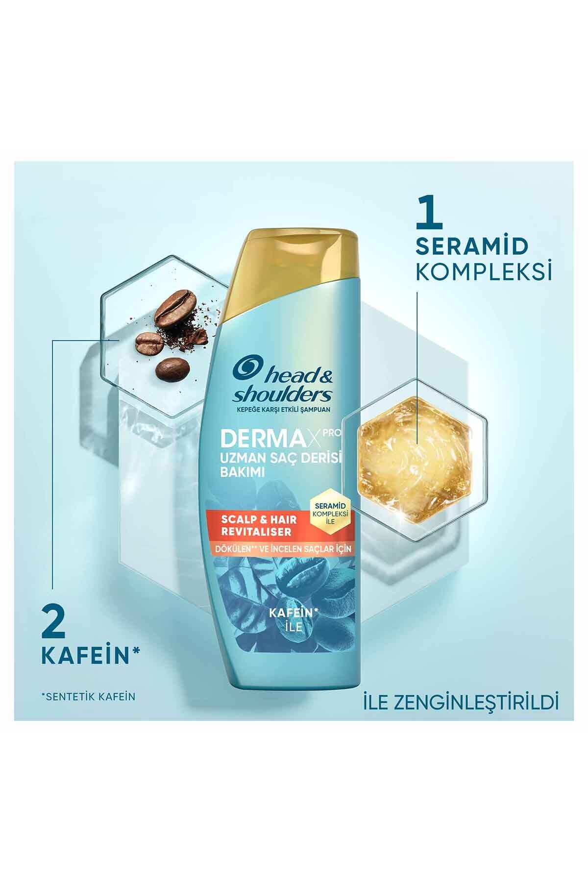 Dermaxpro Scalp & Hair Revitaliser Dökülme Ve Kepek Karşıtı Şampuan Kafein Ve Seramid ile 300 ml — 8700216530583 — تصویر 4 از 6