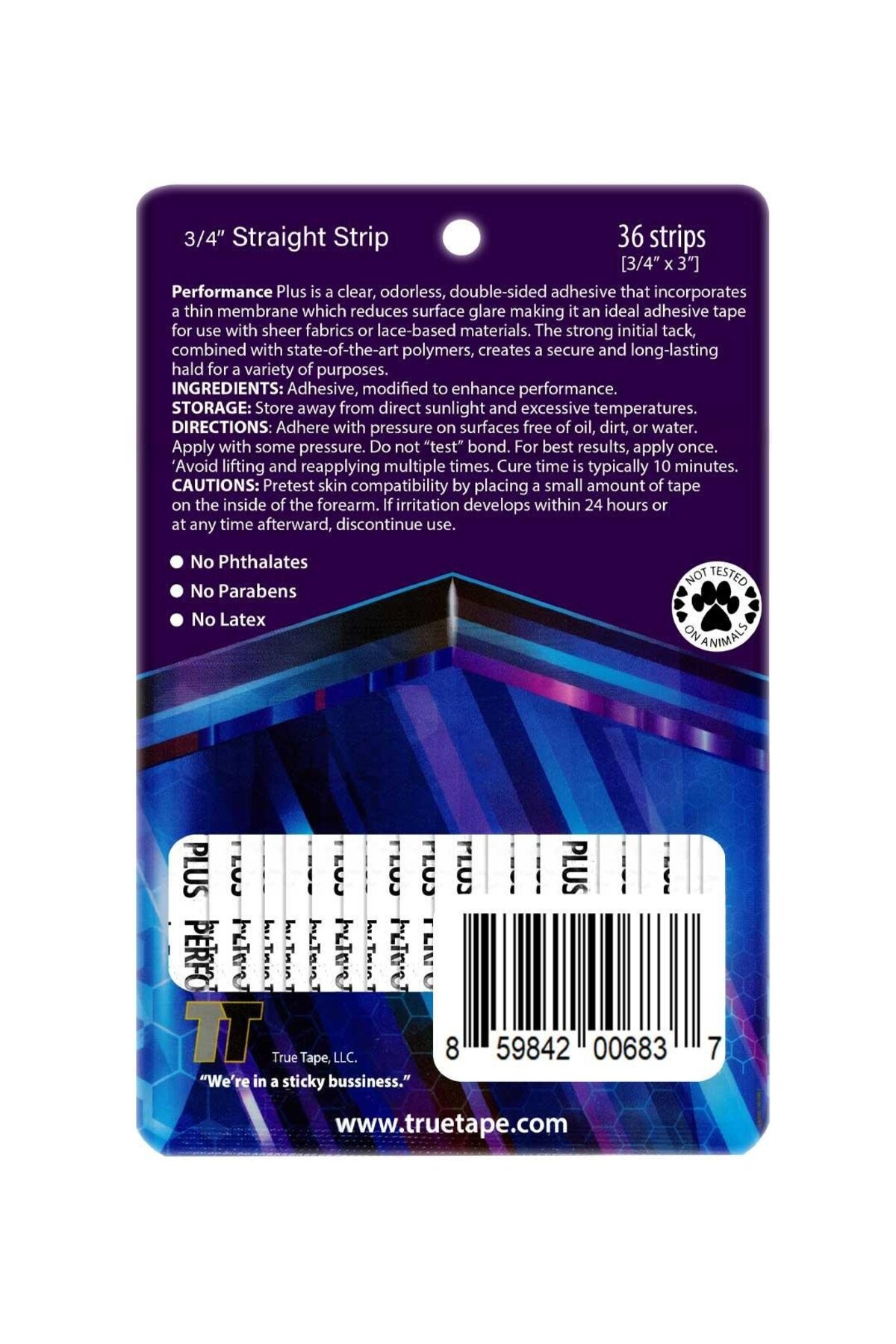 Plus Protez Saç Bandı Düz (3/4 ST - 2,0cm x 7.5cm) 36 Adet — P.P 3/4" x 3 — تصویر 2 از 3