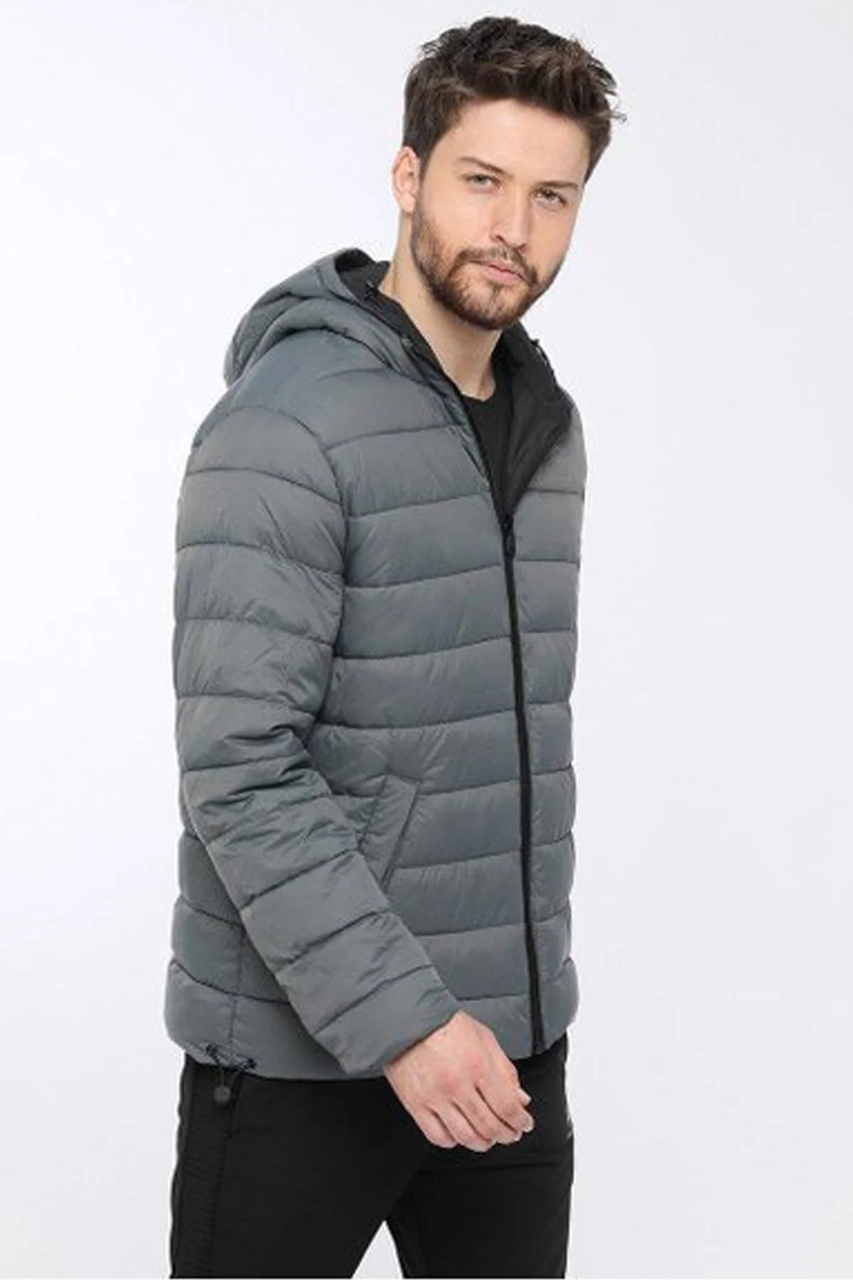 lumberjack Sn55 Lucas Coat Erkek Mont görsel 5