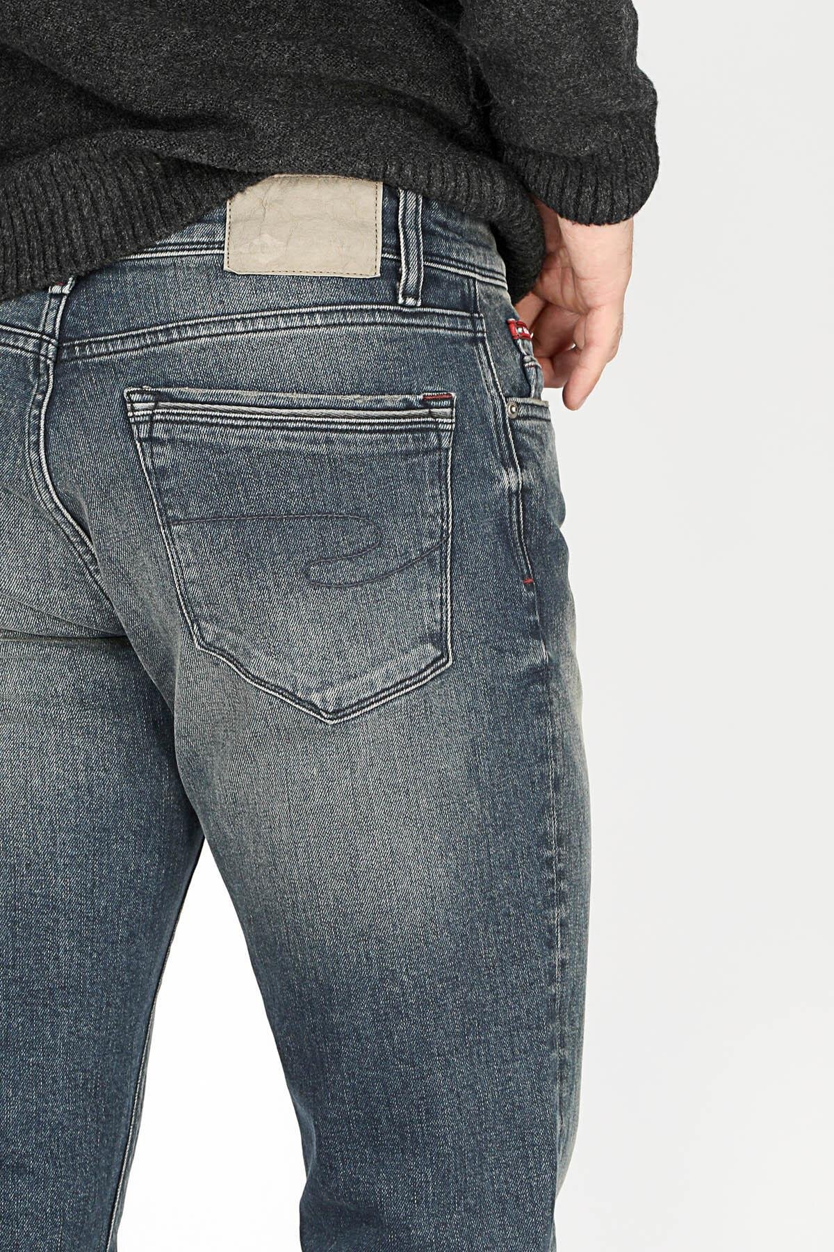 Lee Cooper JAGGER EDDIE BLUE OD Slim Straight Fit Erkek Denim Pantolon 251 LCM 121063 görsel 4