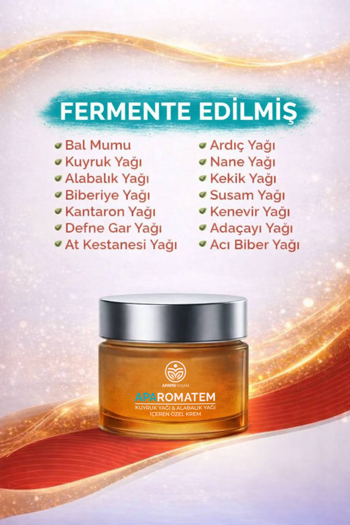 Kuyruk Yağı İçeren Özel Krem APAROMATEM 50ml — 8683649331579 — تصویر 2 از 2