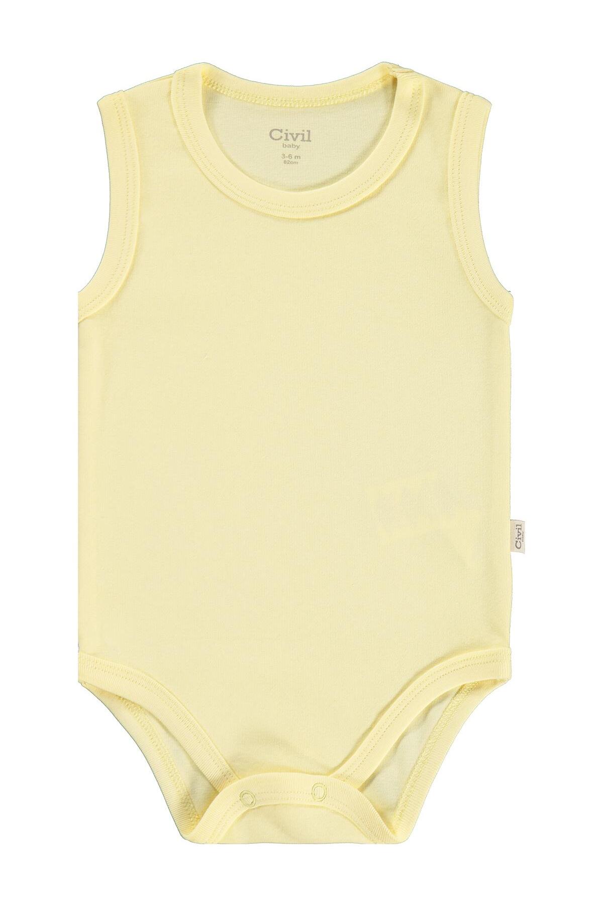 Civil Baby 3'lü Karışık Renk 3-36 Ay Çıtçıtlı Badi - Pembe fotoğrafı 6 (önizleme)