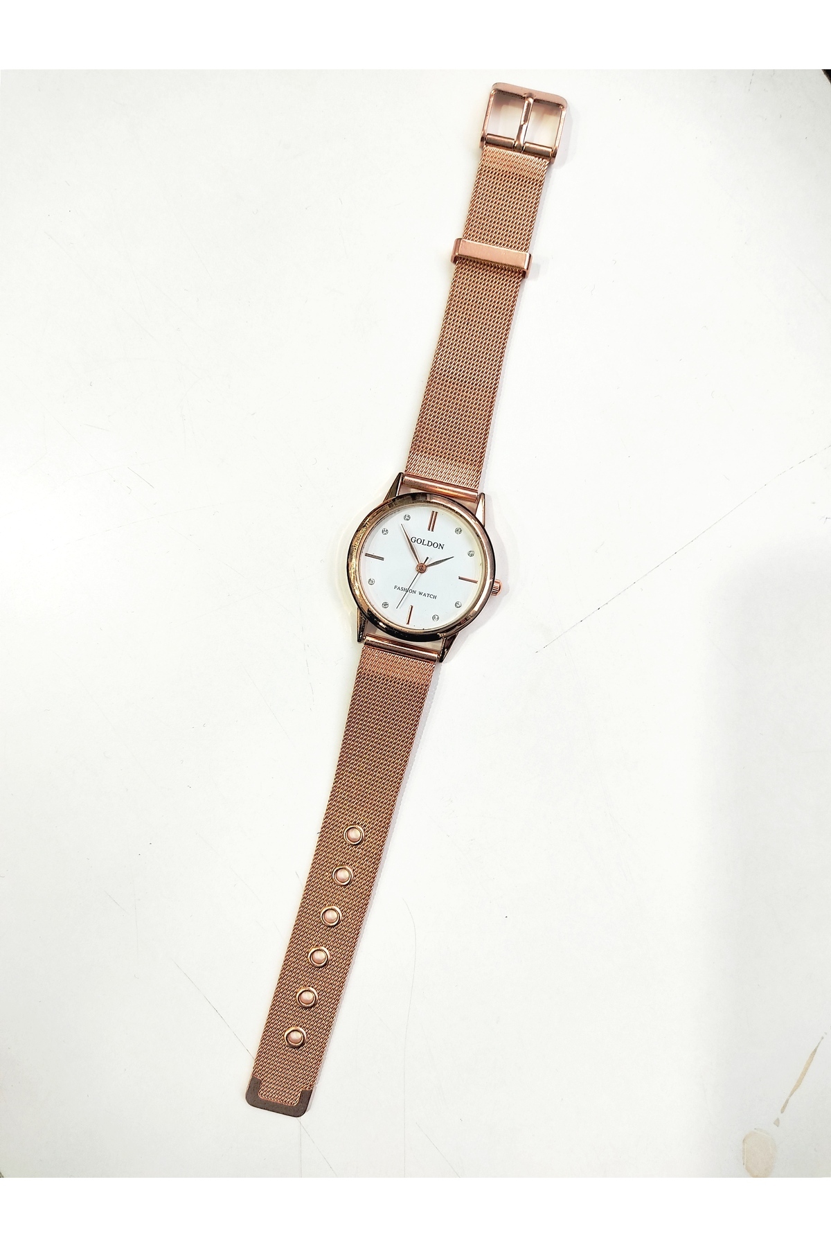GOLDON  Vintage Model Hasır Kordon Kol Saati - Görsel 5
