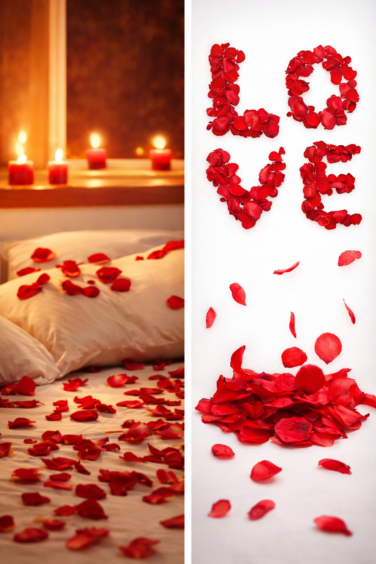 500 Pieces Red Rose petals Marriage Proposal Rose Petal