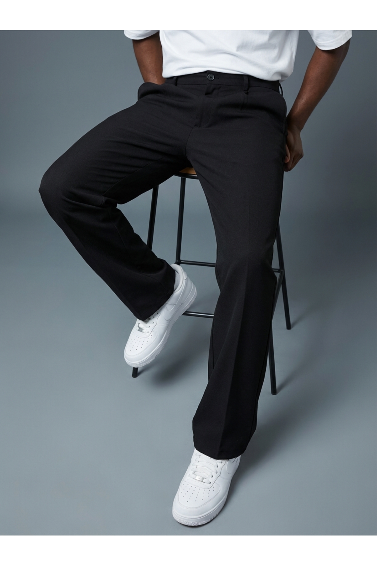 KHAYN  BAGGY ÖNÜ PİLELİ KUMAŞ PANTALON K2013KP - Görsel 4