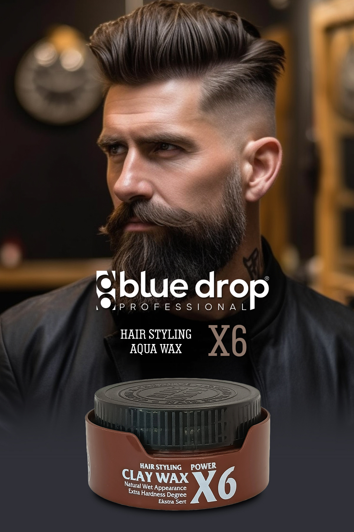 Aqua Wax X6 Killi Su Bazlı Saç Wax - Güçlü Tutuculuk Mat Sert Görünüm Günlük Kullanım 150 ml — x6 — تصویر 4 از 8