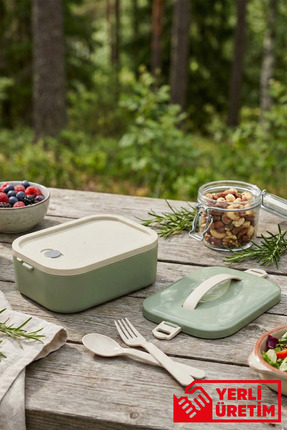 GUGGA Lunchee - Çelik Bölmeli Sızdırmaz Vakum Kapaklı Yemek Kabı Lunchbox 650 ml