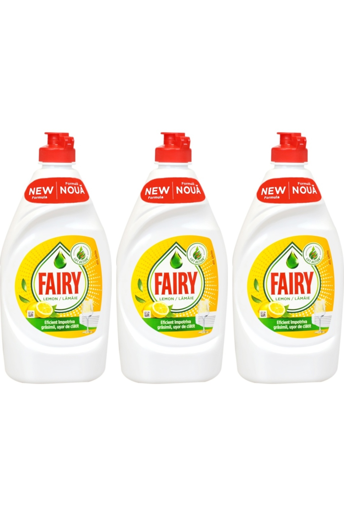Fairy Sada 3 tekutých čistiacich prostriedkov do umývačky riadu 450 ml citrón