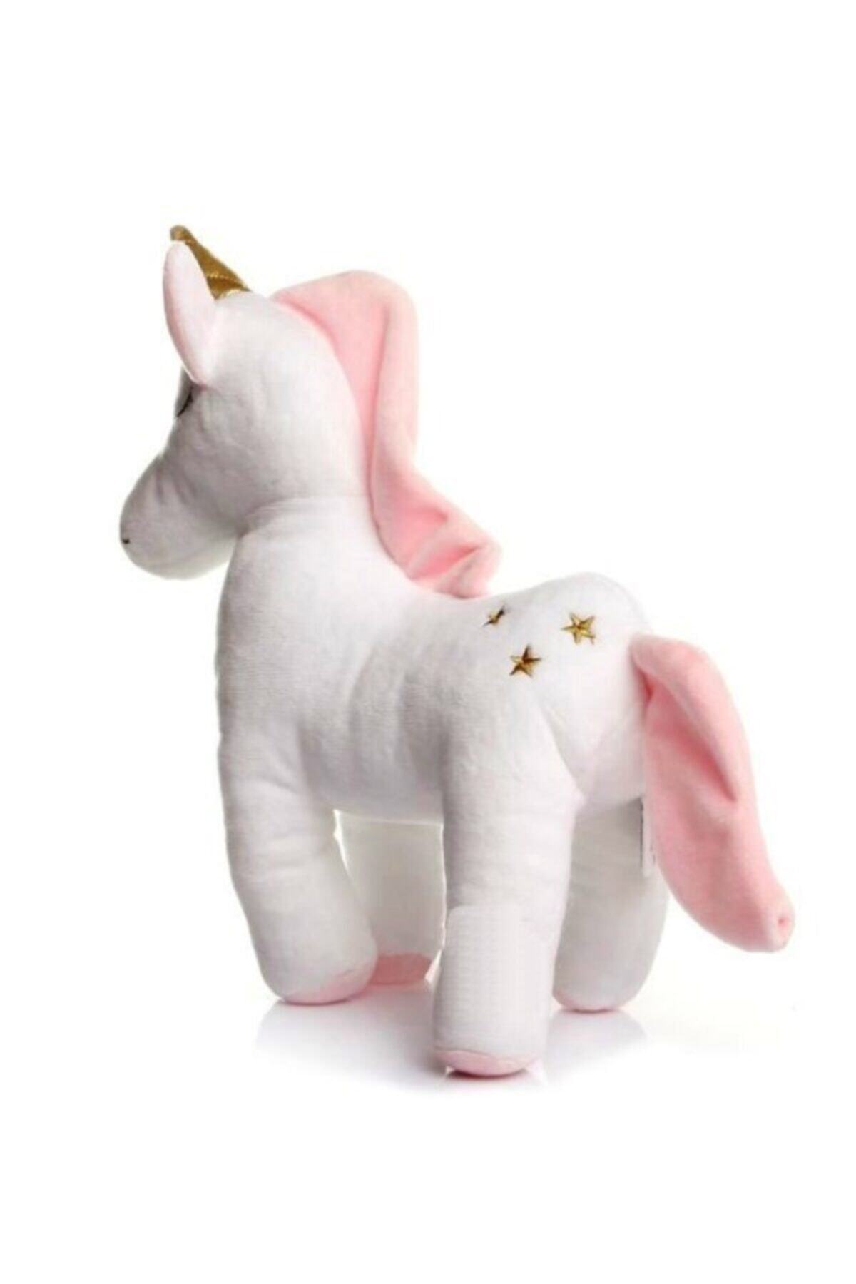 MY toys Peluş Unicorn Figürlü Yastık 33 Cm. (BEYAZ) Uyku Arkadaşı fotoğrafı 4 (önizleme)