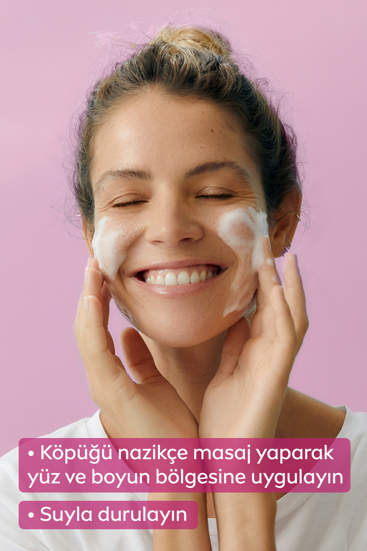 Aqua Rose Organik Gül Suyu İçeren Yüz Yıkama Köpüğü 150ml, Nemlendirici, Yüz Temizleyici, Micellar — 82600-08200-11 — تصویر 5 از 8