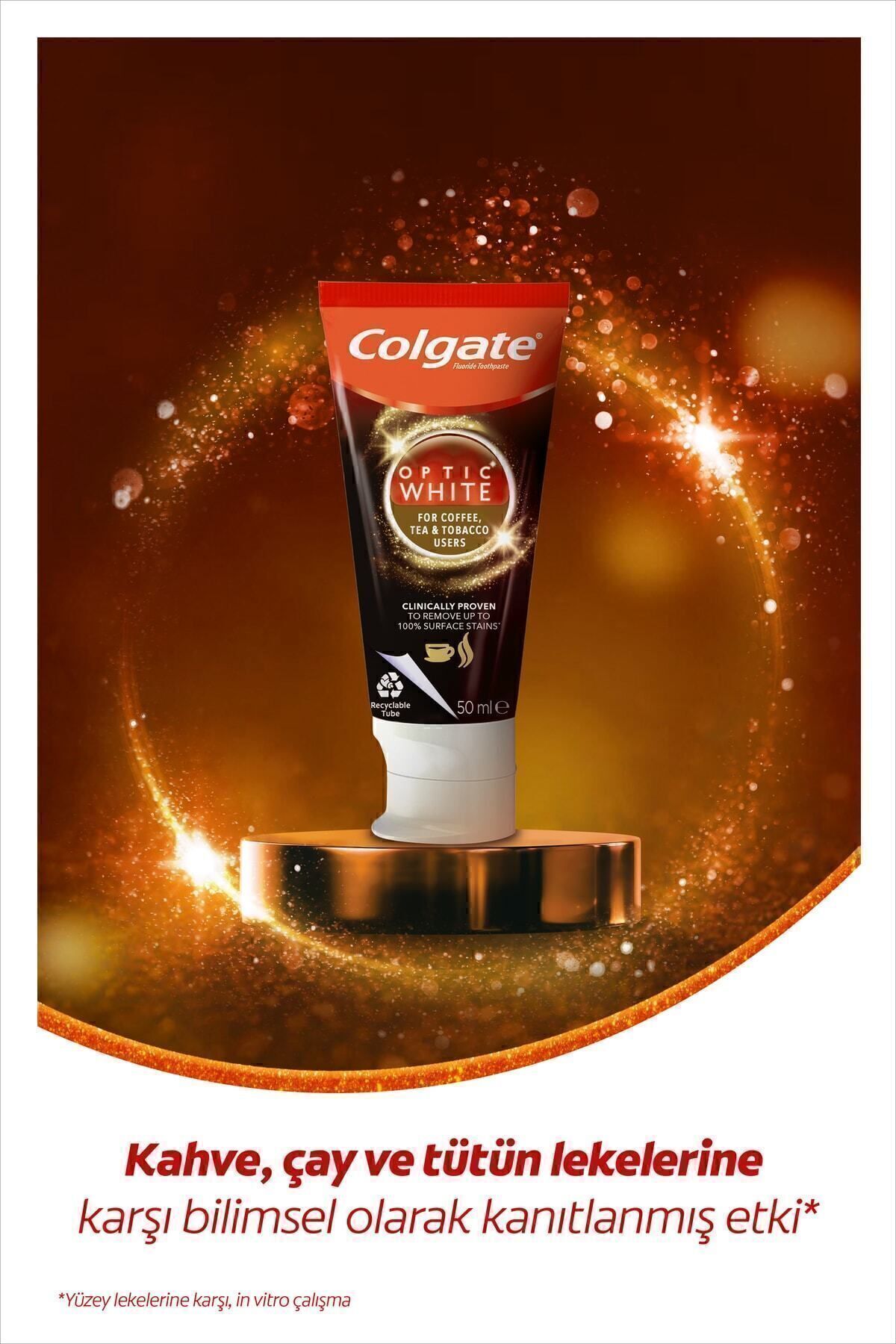 Colgate Toothpaste Optic White 50ml for People Who Drink Coffee, Tea and  Smoke- Trendyol