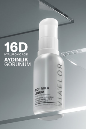 Via Elor Rice Milk Serum – Yoğun Nem Desteği Sunan Aydınlatıcı ve Parlatıcı S...