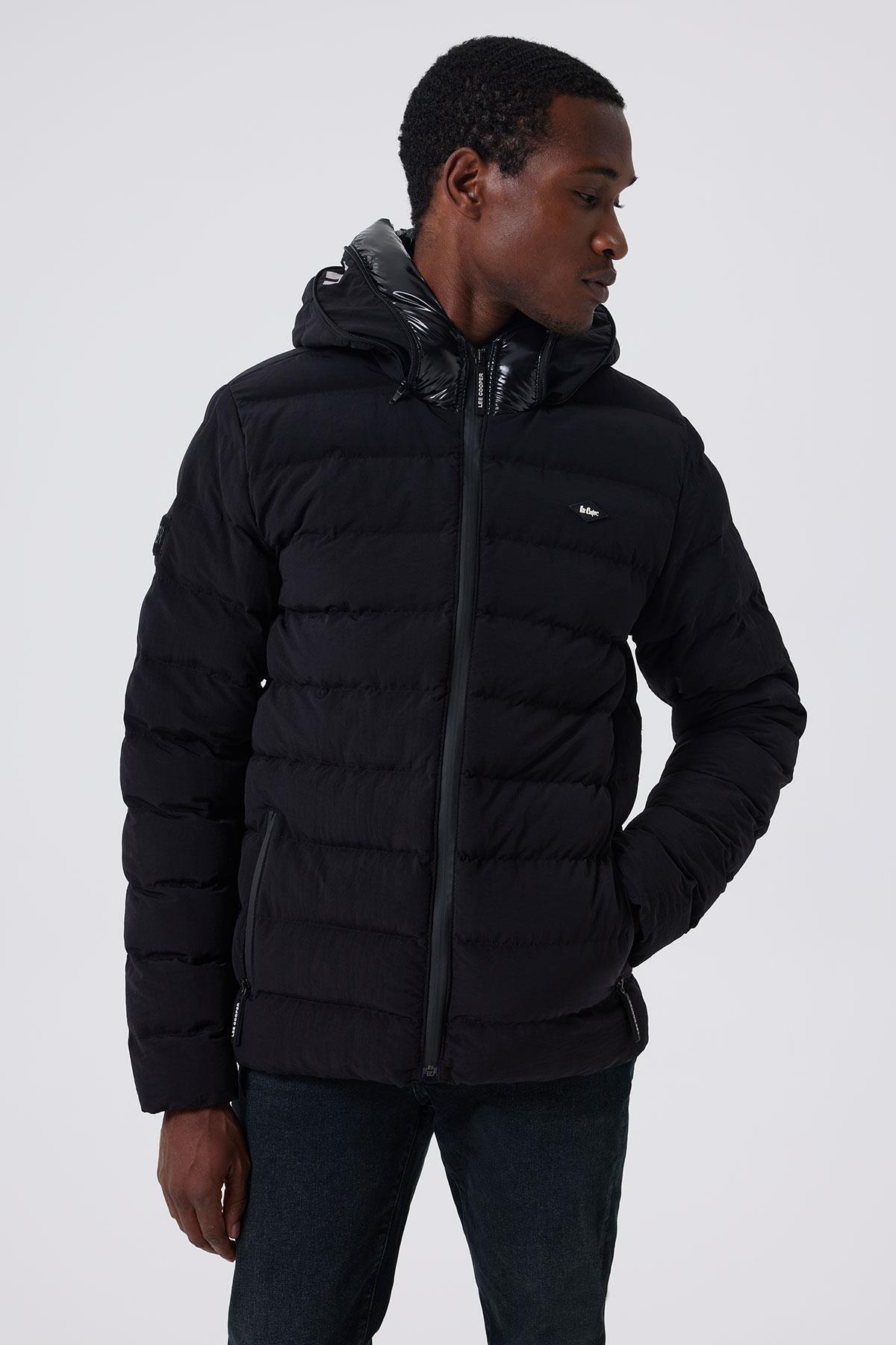 Lee Cooper  Bors Erkek Şişme Mont Siyah - Görsel 2