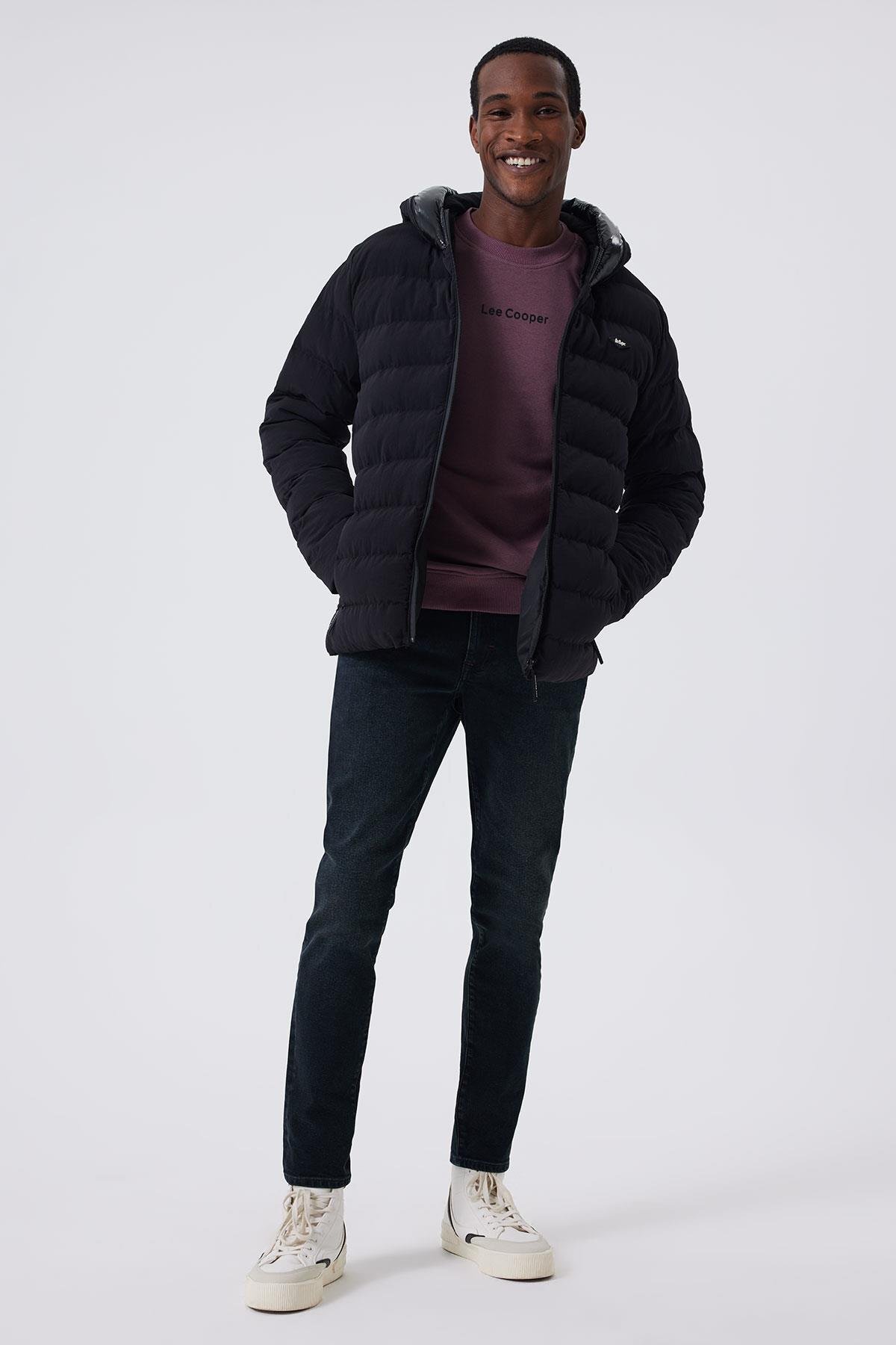 Lee Cooper  Bors Erkek Şişme Mont Siyah