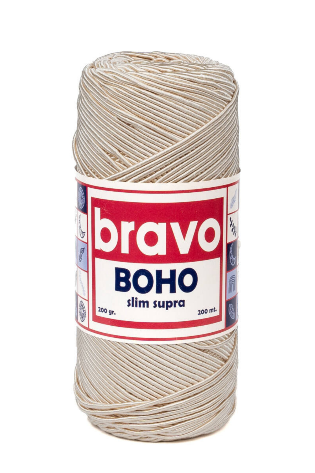 Bravo Boho - Slim Supra 023 - 200 Gr 200 Mt Mumlu İp Supla İpi