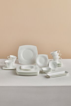 Karaca Fine Pearl Helen 26 Parça 6 Kişilik Kahvaltı Takımı
