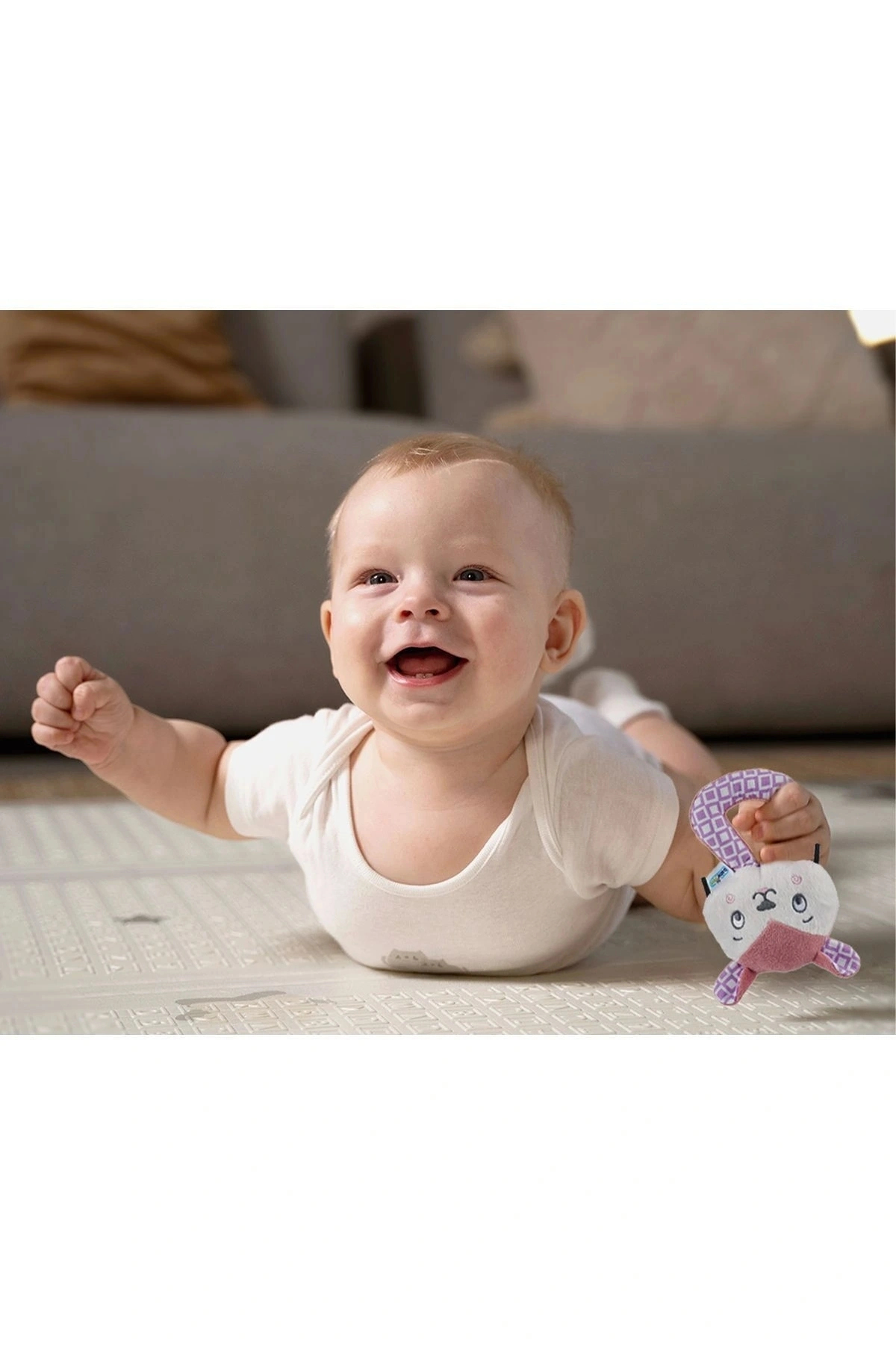 Babyjem Çıngıraklı Kedi Oyun Arkadaşım Gül Kurusu fotoğrafı 3 (önizleme)