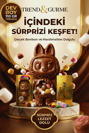 Bauta Çikolata Labubu Figür Çikolata | Butik El Yapımı | Sütlü Belçika Çikola...