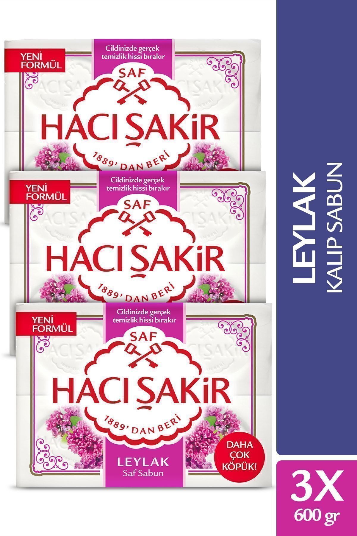 Hacı Şakir Leylak Kalıp Sabun 4x150GR x 3 Adet - Fiyatı, Yorumları