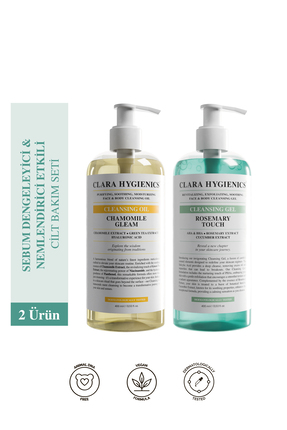 Clara Hygienics Çift Aşamalı Temizleyici Sebum Dengeleyici Vegan Yüz Ve Vücut...
