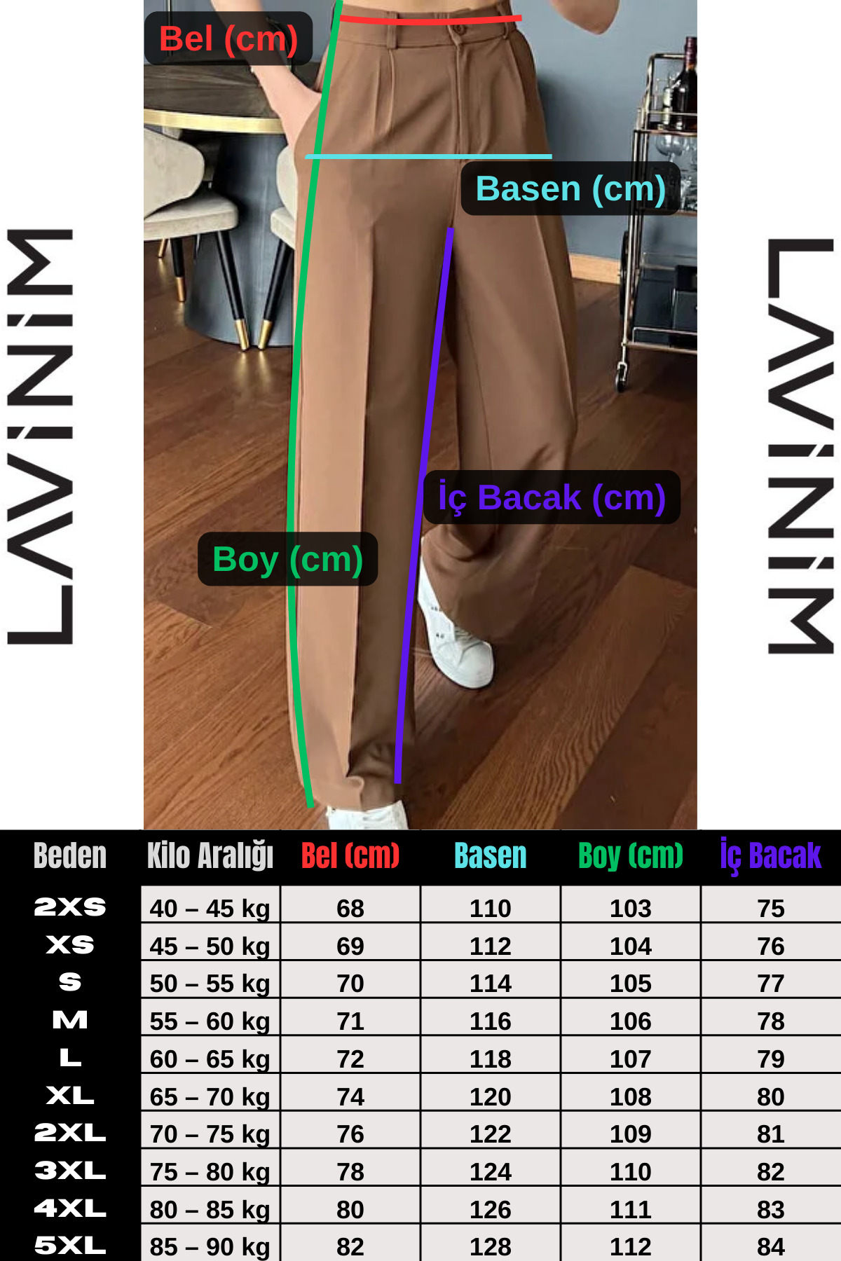 FV  Kadın Palazzo Pantolon - Görsel 3