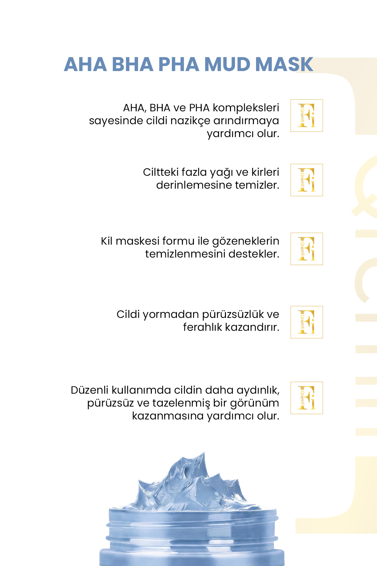 Sıfır Gözenek Siyah Nokta Mavi Kil Maskesi | AHA + BHA+PHA 100 ml — QR25PM01 — تصویر 3 از 6