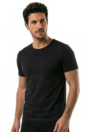 Öts Erkek T-Shirt O Yaka Modal (%47 Modal - %47 Pamuk - %6 Elastan)