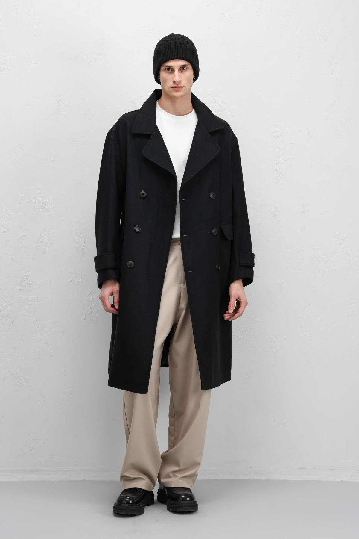 VAMOSCLO Oversize Kaban Siyah görsel 7