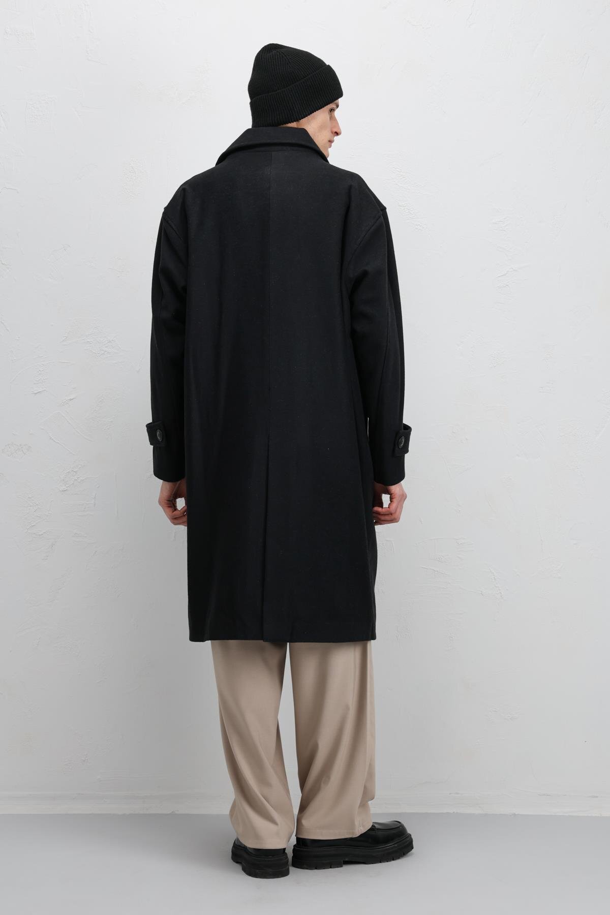 VAMOSCLO Oversize Kaban Siyah görsel 5