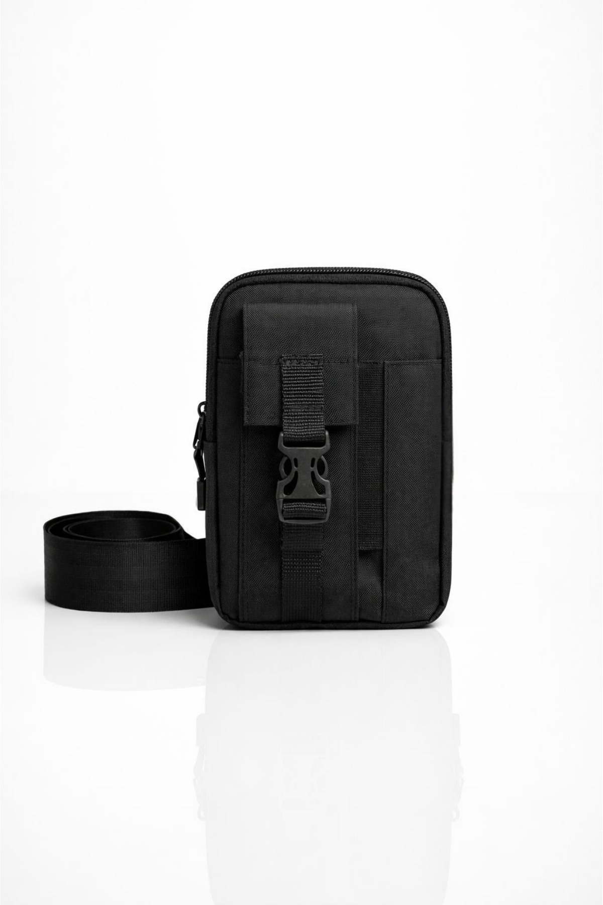 Av A Dos  Siyah Unisex Telefon Bölmeli Taktik Çapraz Bel Çanta Göğüs Seyahet Günlük Bodybag Freebag Slingbag - Görsel 8