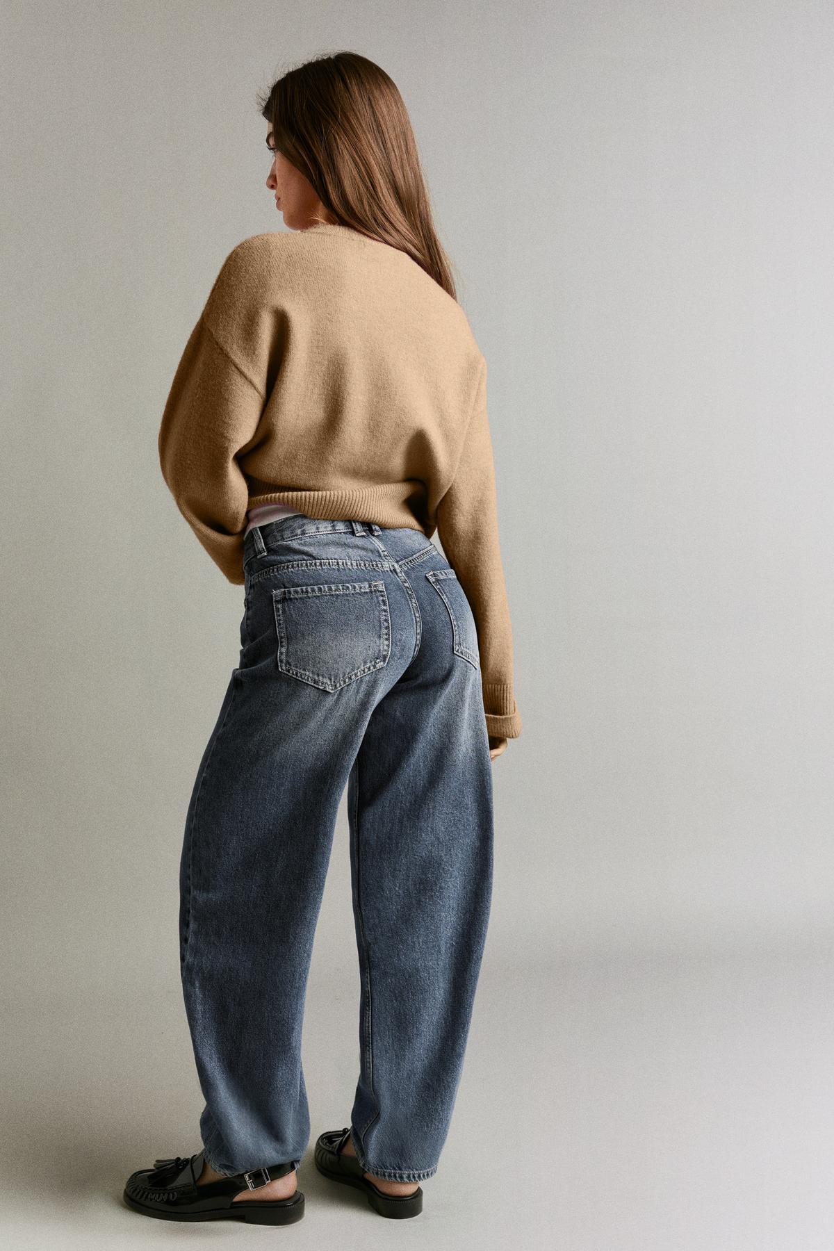 Bershka  Düşük bel baggy fit barrel fit jean - Görsel 2