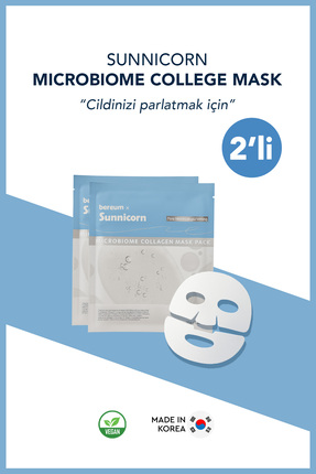 sunnicorn Cilt Canlandırıcı Yüzde Eriyen Kolajen Cilt Maskesi 2 li