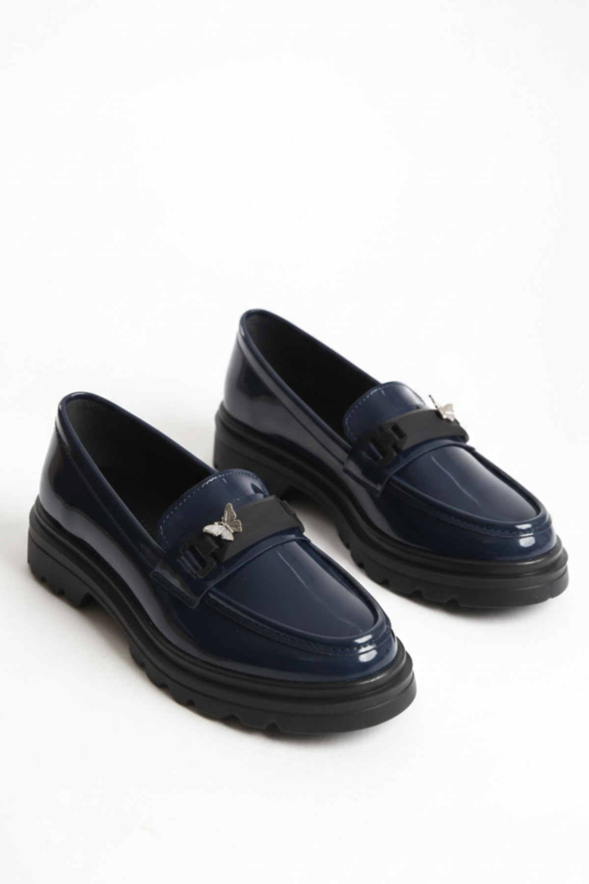 Women's Special Design Casual Oxford with Lightweight and Thick Sole, Casual Loafer Shoes with Butterfly Buckle