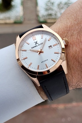 Daniel Klein Kahverengi Renk 42,5 Mm Hediye Paketli Deri Kordon Erkek Kol Saati