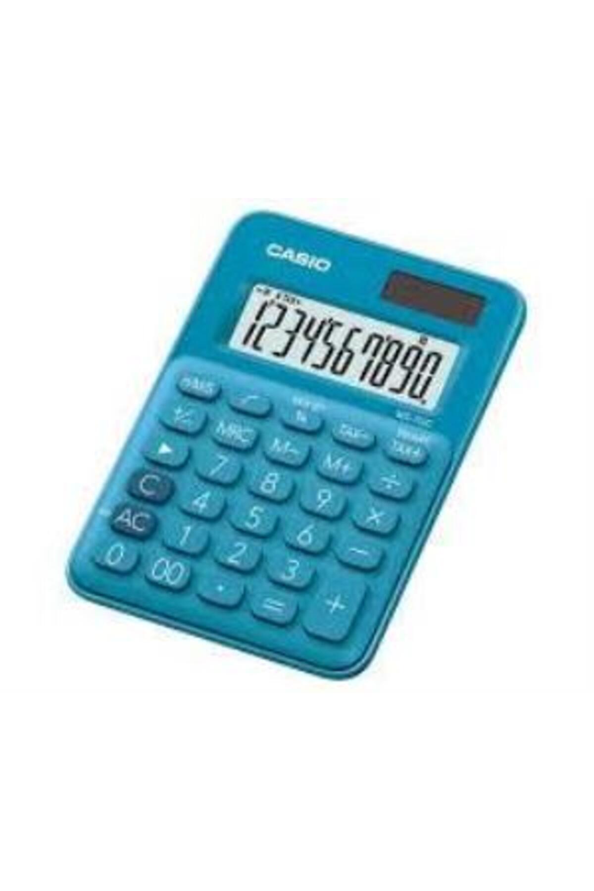 Casio MS-7UC-BU 10 Hane Mavi Masa Üstü Hesap Makinesi