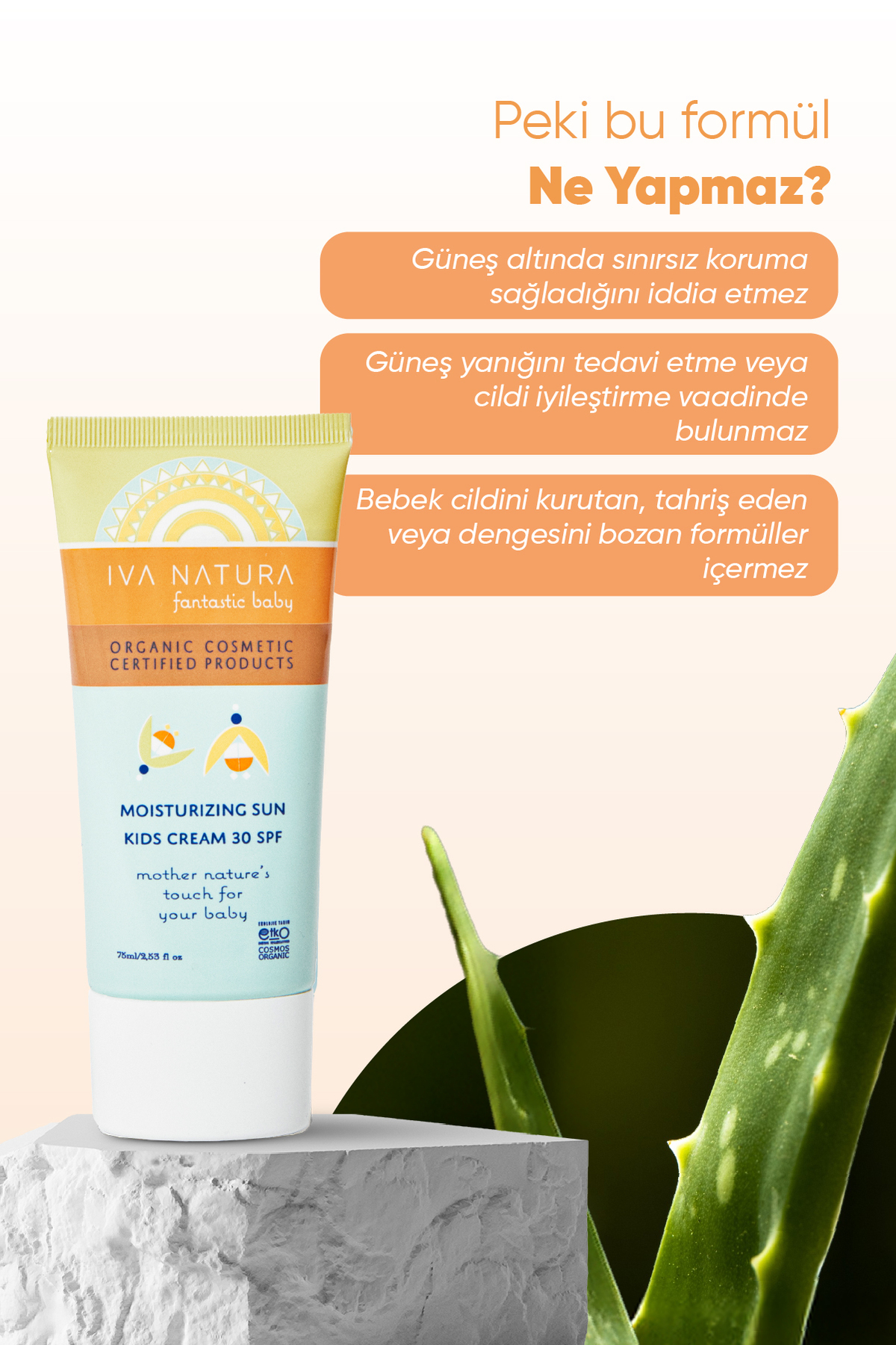 Iva Natura Yüksek Koruma 30 Spf Çocuk Güneş Kremi-organik Sertifikalı fotoğrafı 4 (önizleme)