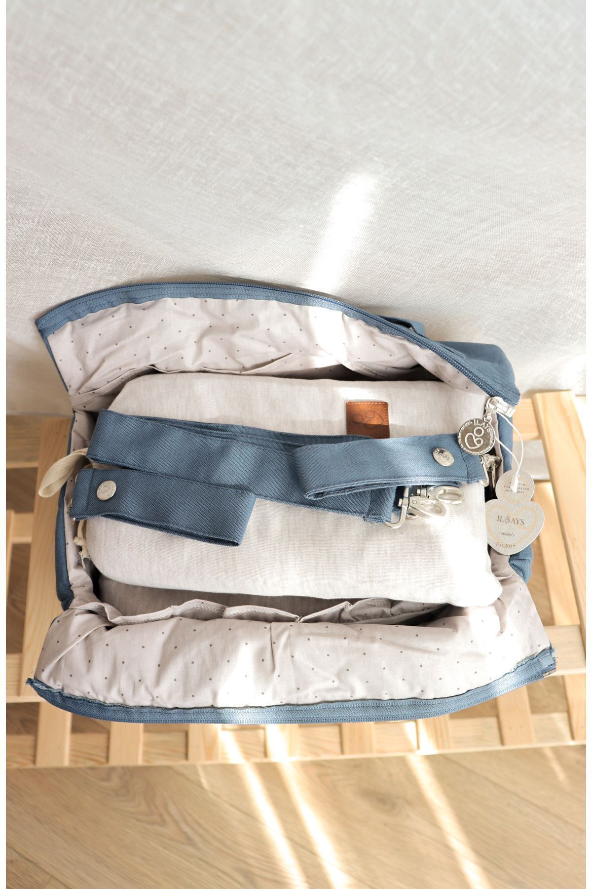 ilays beauty Çok Amaçlı Organizer Çanta -indigo- fotoğrafı 7 (önizleme)